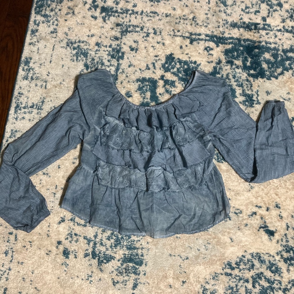 Free People 3/4 sleeve crop